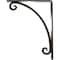 Ekena Millwork Legacy Wrought Iron Bracket, (Single center brace), Antiqued Pale Gold 1 1/2"W x 7 1/2"D x 10"H BKTM01X07X10SLEAPG - alternate 6